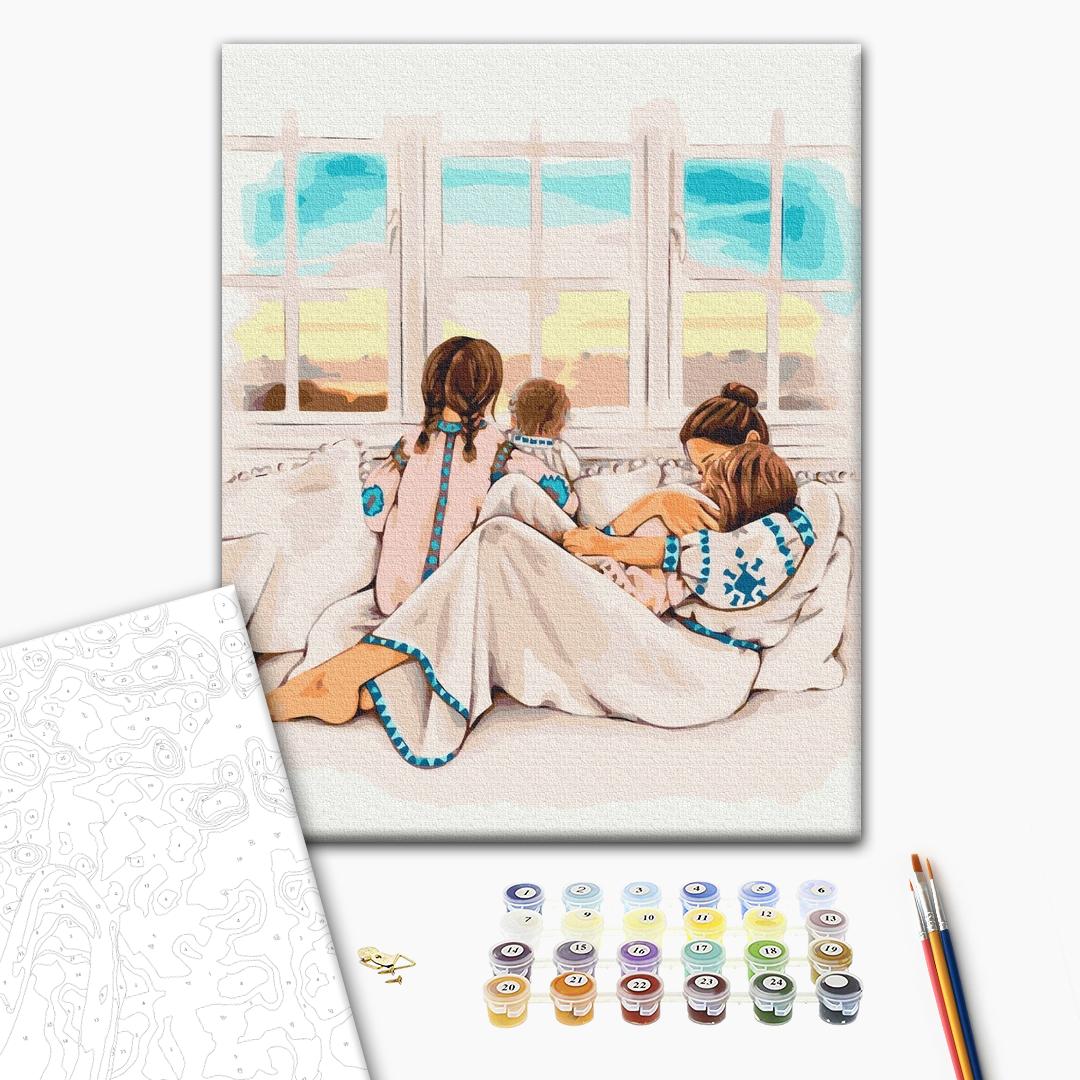 Painting by numbers Maternal warmth ©Alla Berezovska (BS53276)