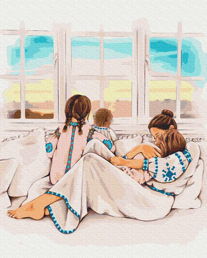 Painting by numbers Maternal warmth ©Alla Berezovska (BS53276)