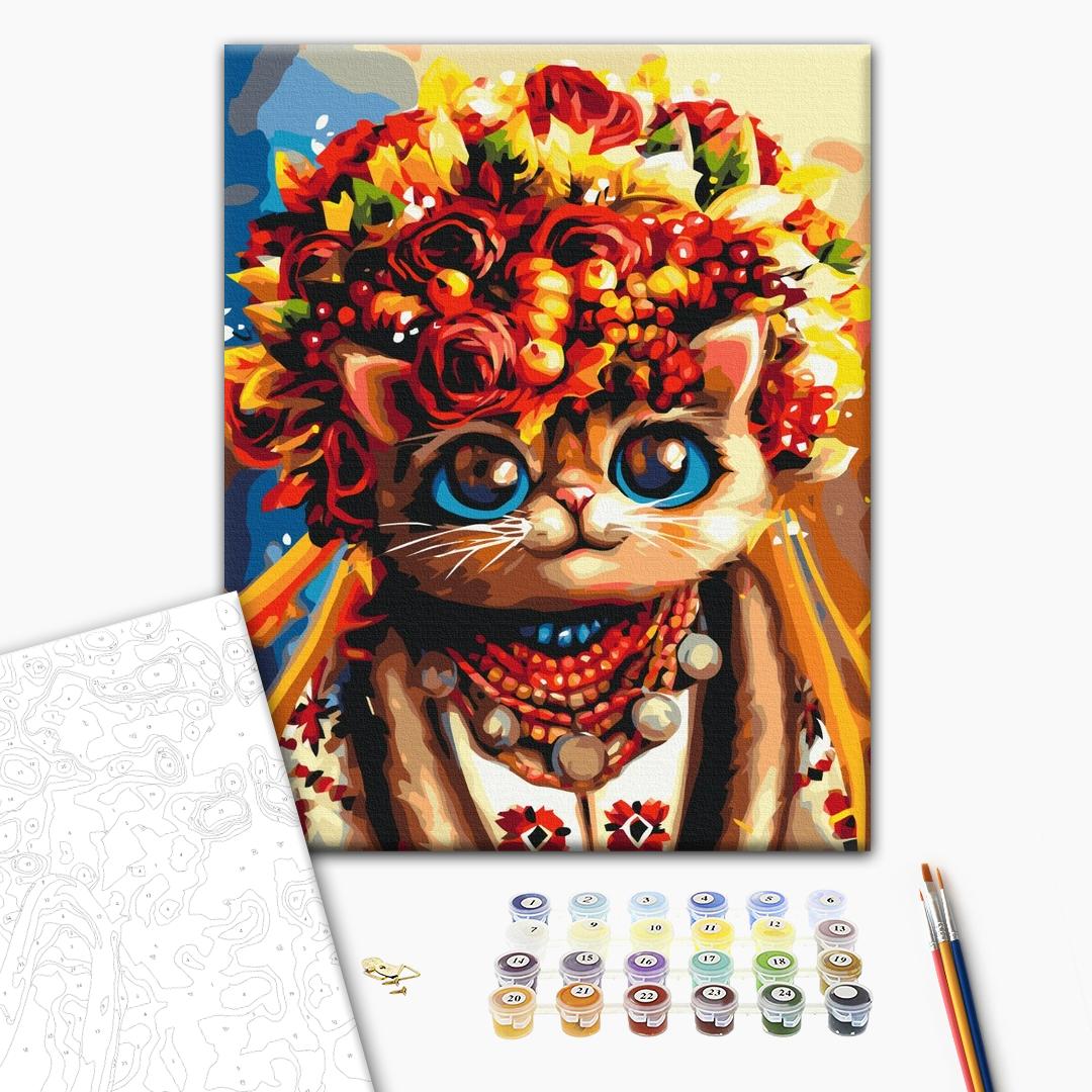 Painting by numbers Autumn Cat © Marianna Pashchuk (BS53335)