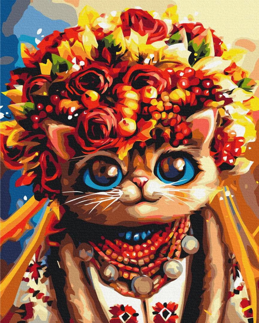 Painting by numbers Autumn Cat © Marianna Pashchuk (BS53335)