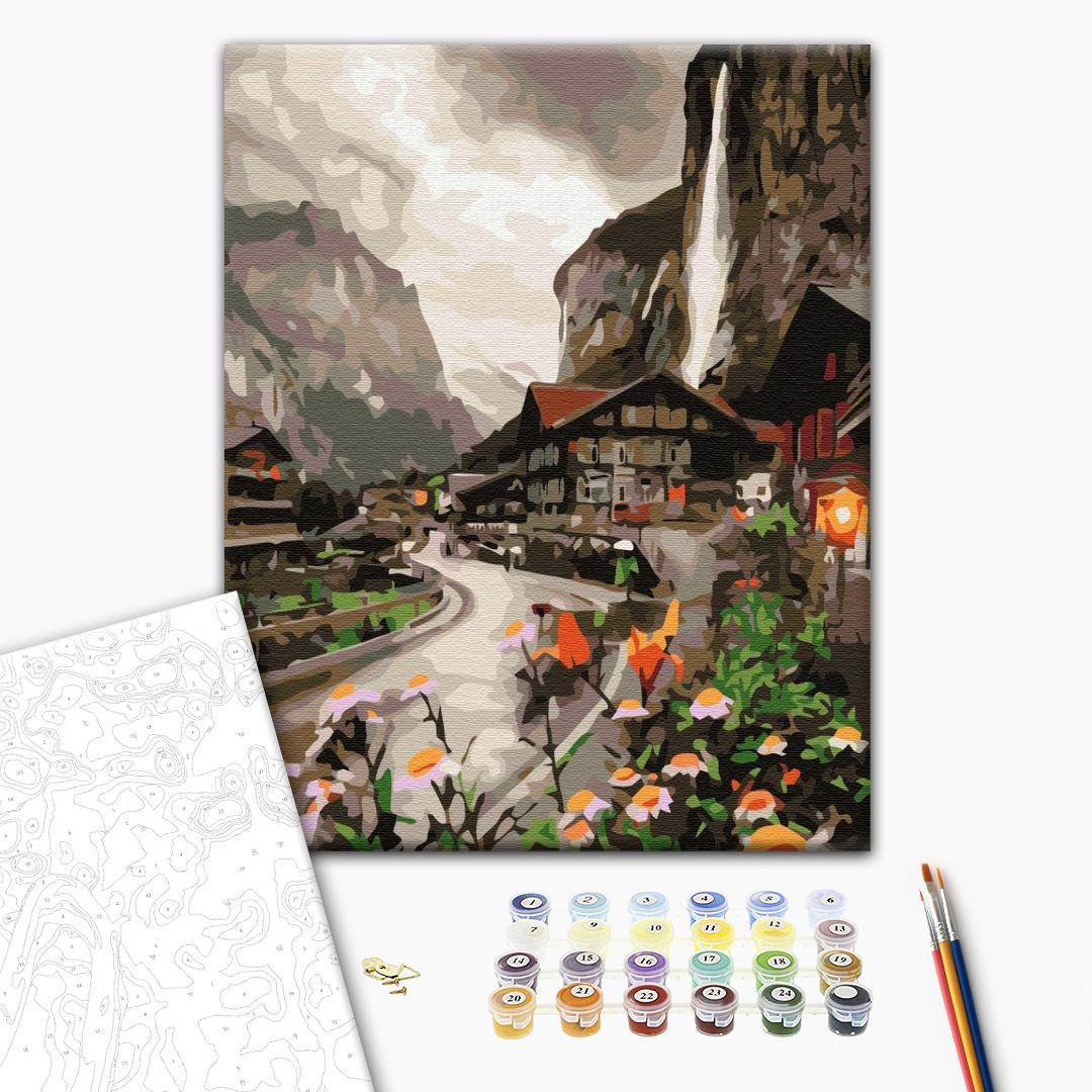 Painting by numbers A town in Switzerland (RBS36527)
