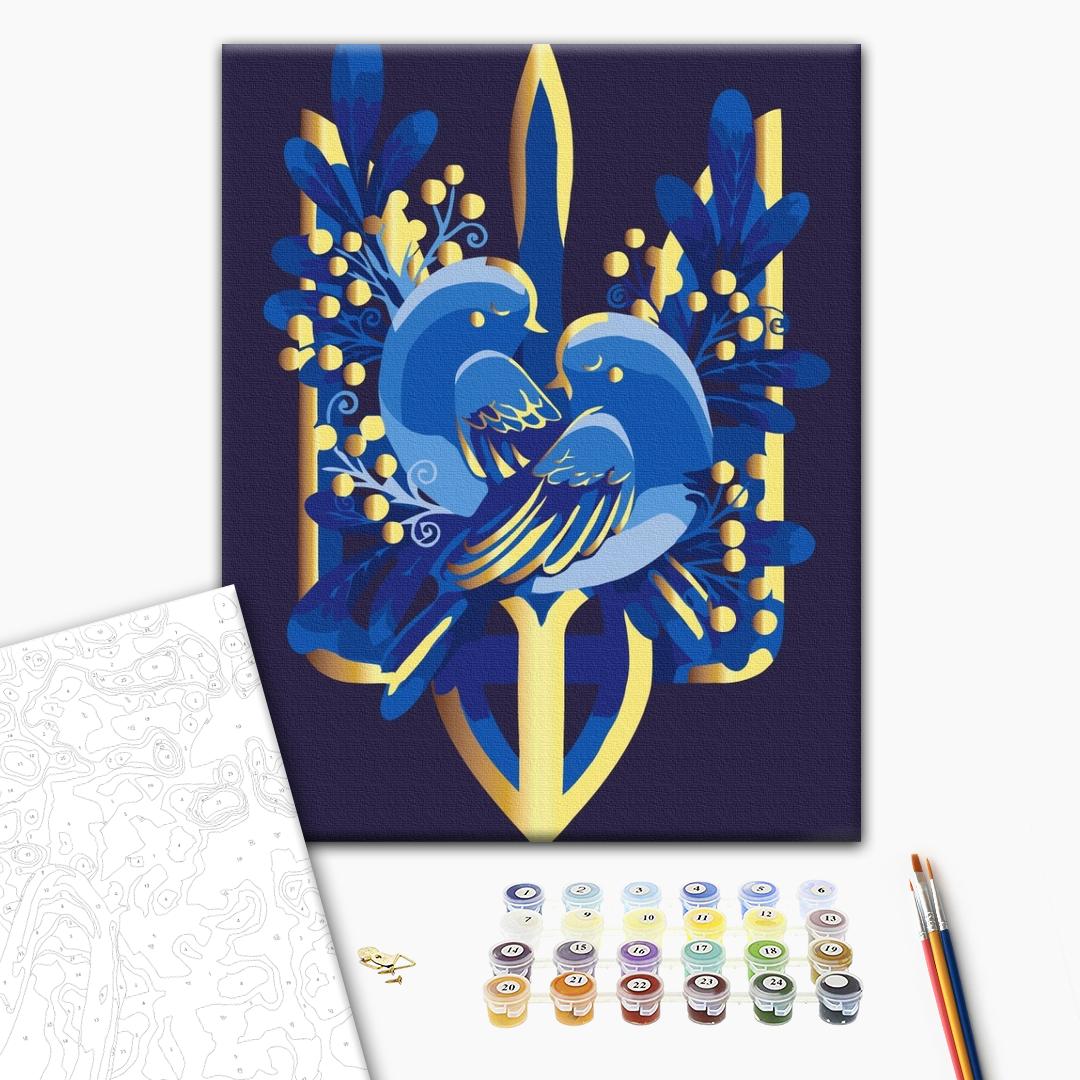 Painting by numbers Winged coat of arms (RBS1007)