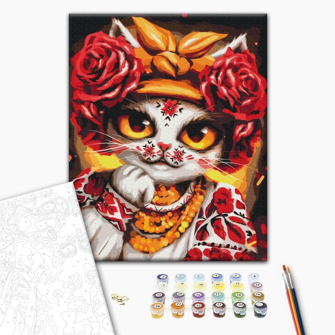 Painting by numbers Cat Rose © Marianna Pashchuk (BS53351)
