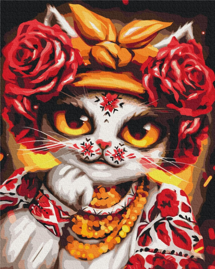 Painting by numbers Cat Rose © Marianna Pashchuk (BS53351)
