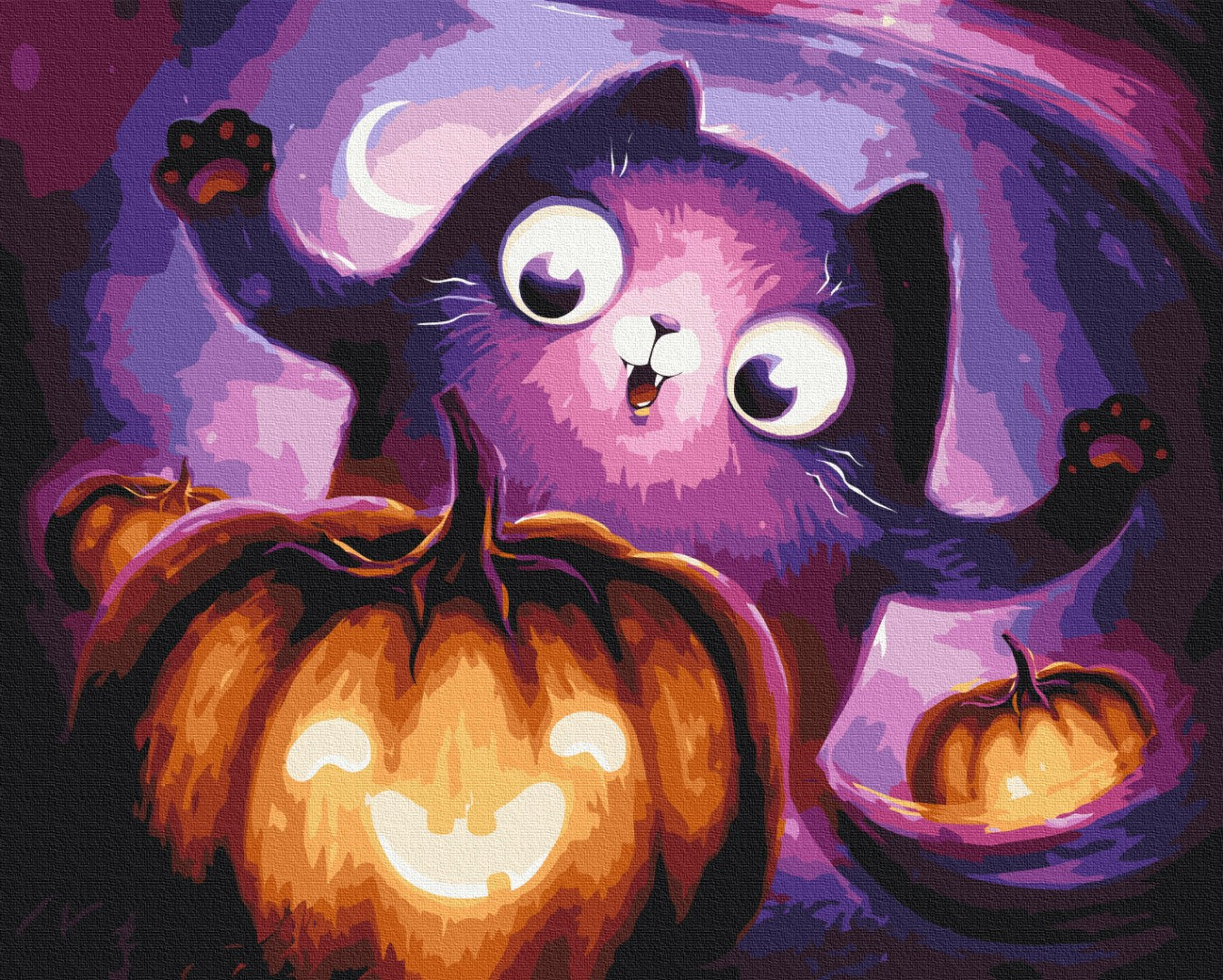 Painting by numbers Cat Pumpkin © Marianna Pashchuk (BS53334)