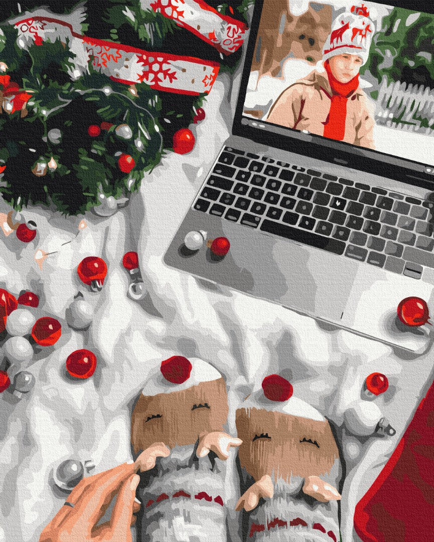 Painting by numbers New Year's traditions © Oksana Vorobiy (BS53376)