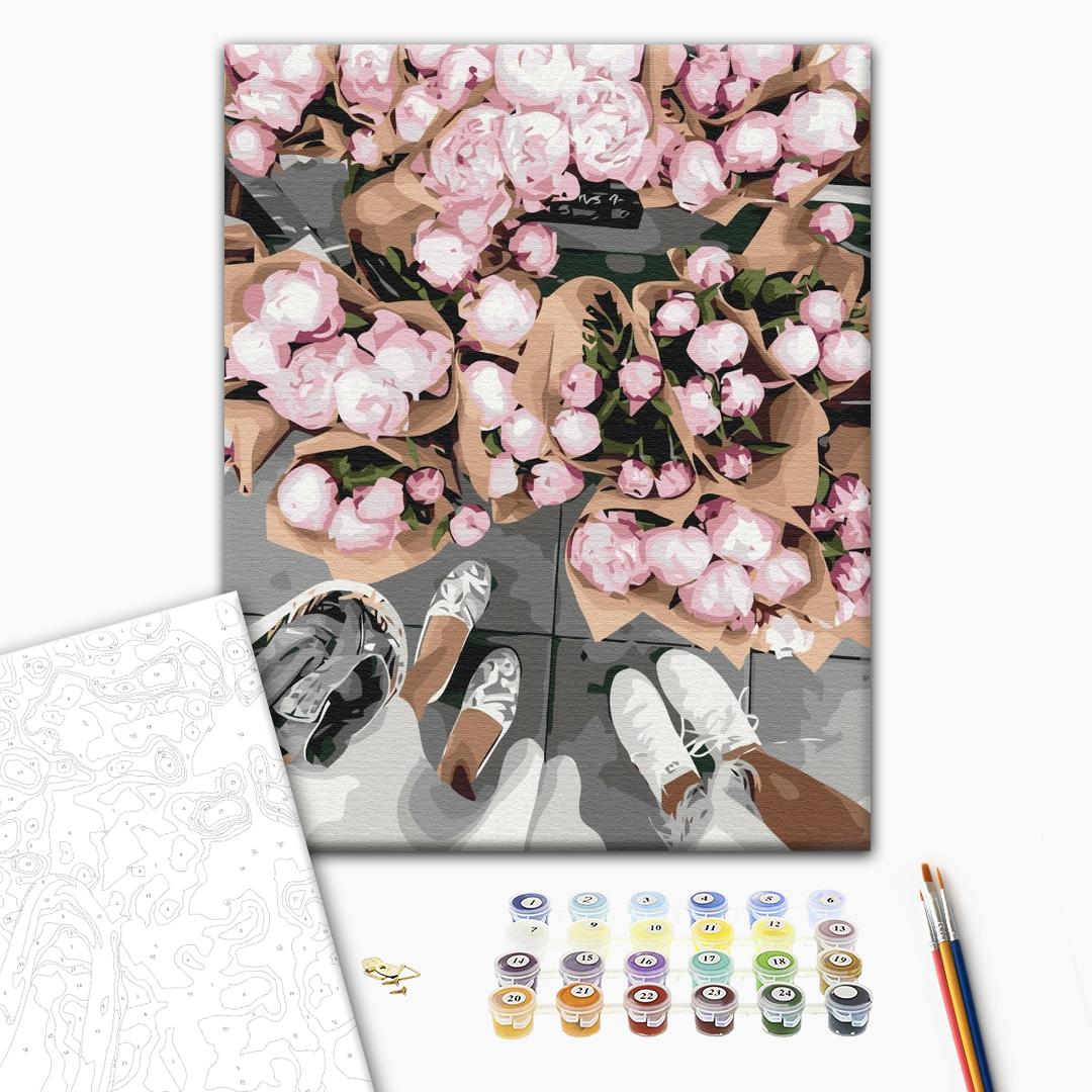 Painting by numbers Peonies fair © Oksana Vorobiy (BS53320)