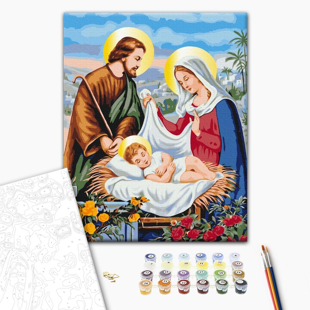Painting by numbers Holy family (BS53395)