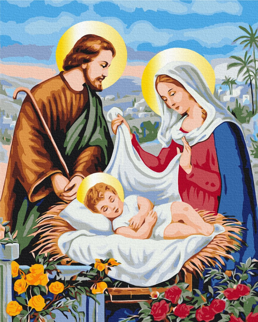 Painting by numbers Holy family (BS53395)