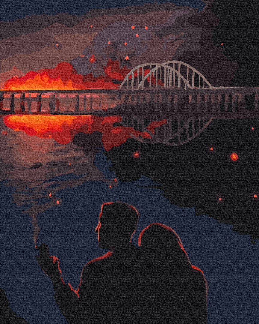 Painting by numbers Crimean Bridge ©Mariia Loniuk (BS53396)