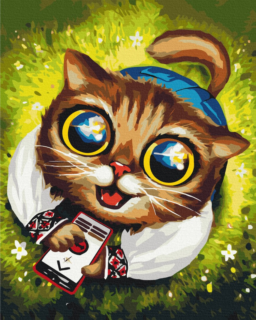 Painting by numbers Cat from air defense © Marianna Pashchuk (BS53418)