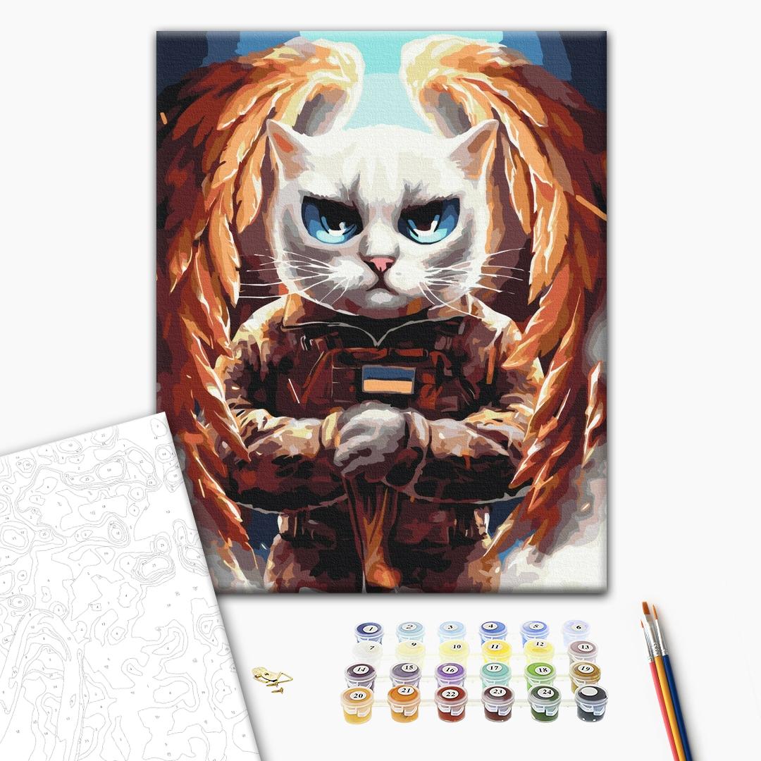 Painting by numbers Cat Angel © Marianna Pashchuk (BS53421)