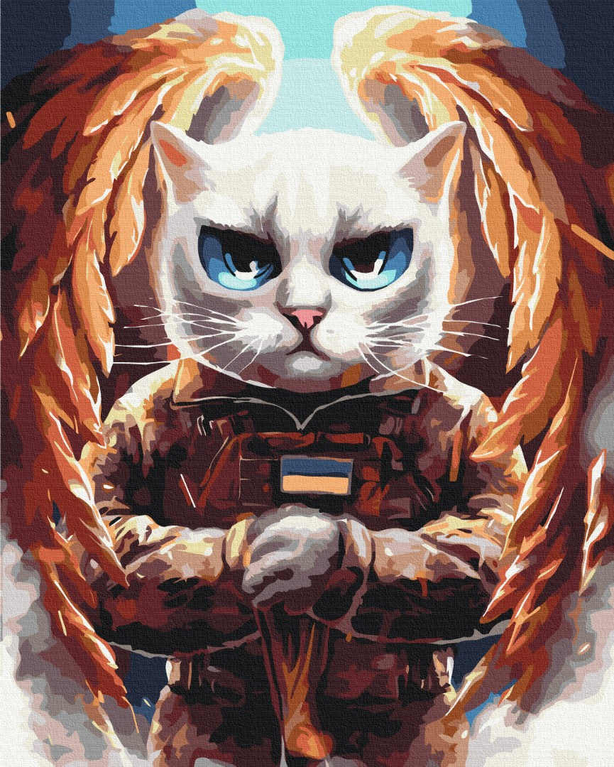 Painting by numbers Cat Angel © Marianna Pashchuk (BS53421)