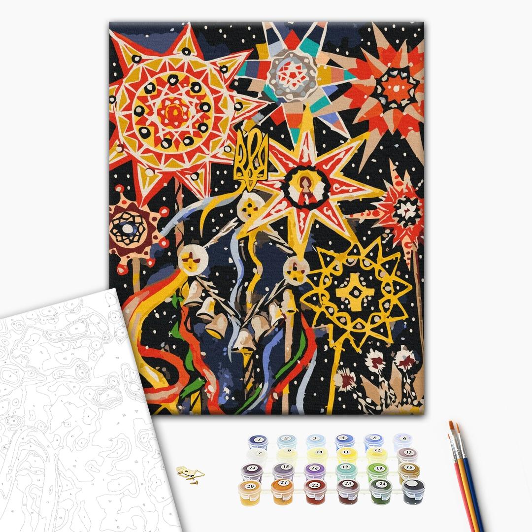 Painting by numbers Christmas star ©Karina Zimina (BS53438)