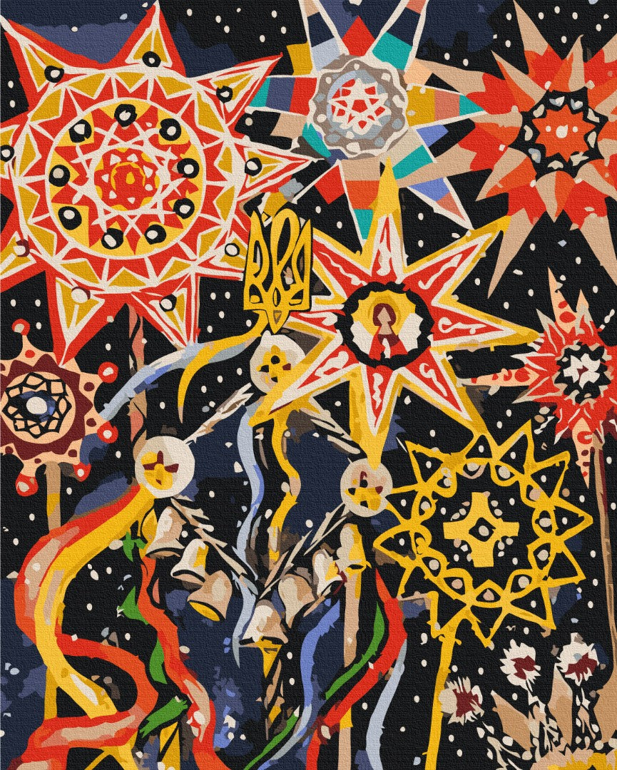 Painting by numbers Christmas star ©Karina Zimina (BS53438)