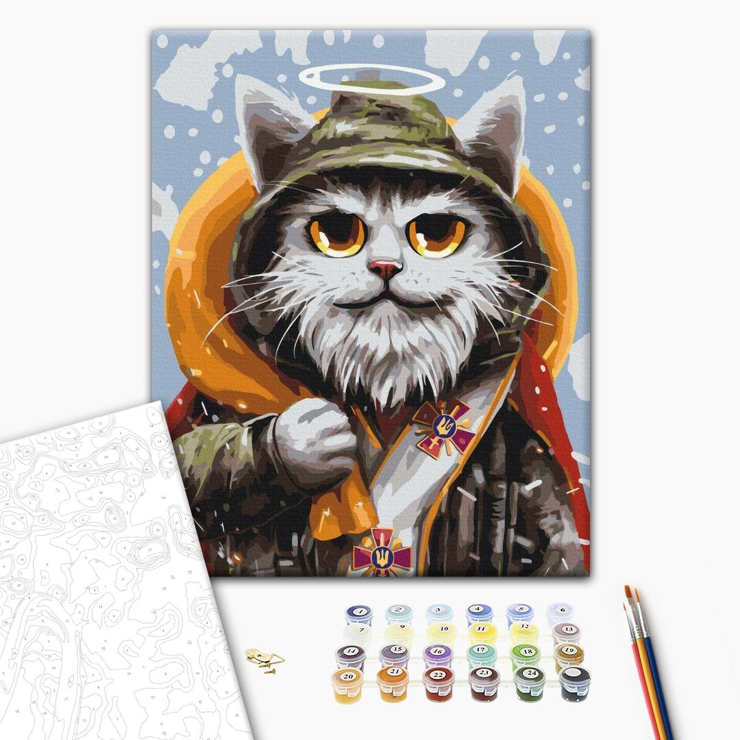 Painting by numbers St. Nicholas the cat © Marianna Pashchuk (BS53442)