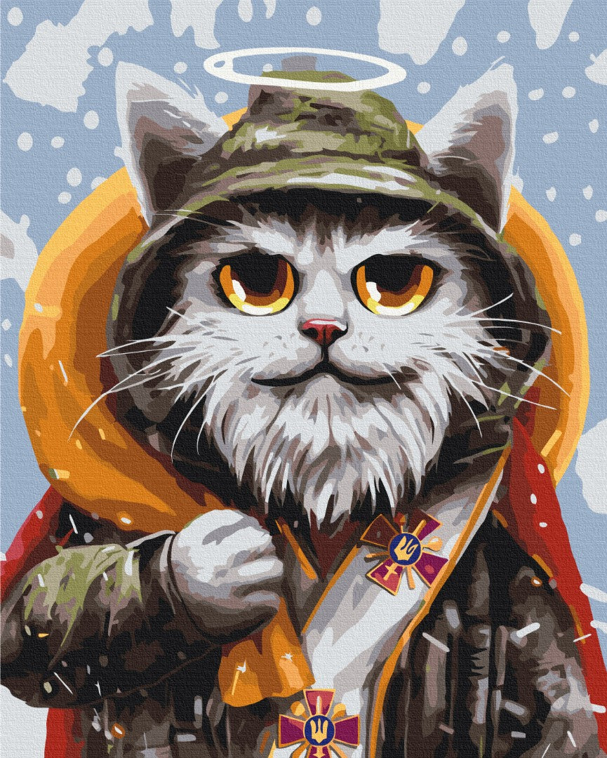 Painting by numbers St. Nicholas the cat © Marianna Pashchuk (BS53442)