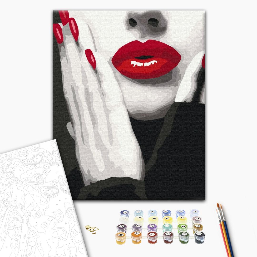 Painting by numbers Spectacular red (RBS51491)