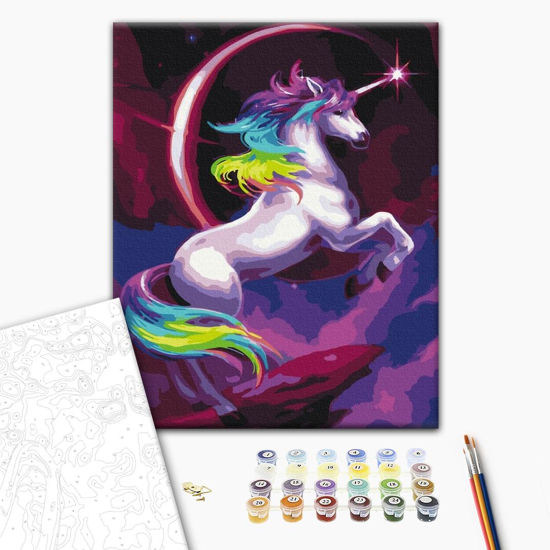 Painting by numbers Fabulous rainbow unicorn (RBS36214)