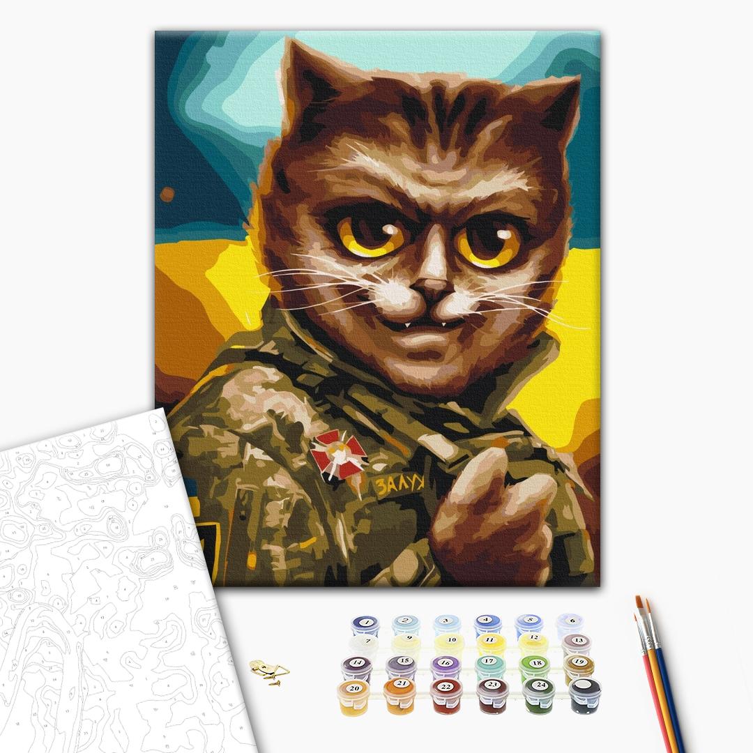 Painting by numbers Cat Commander-in-Chief © Marianna Pashchuk (BS53427)