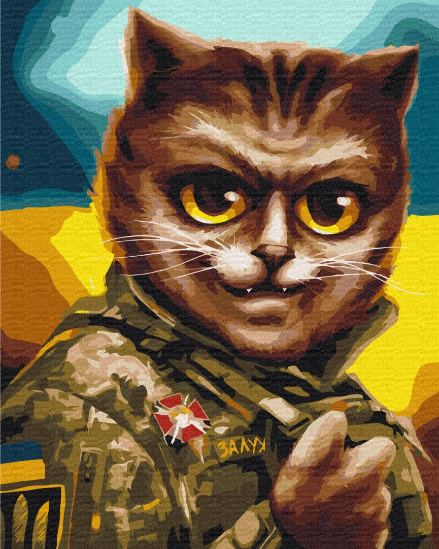 Painting by numbers Cat Commander-in-Chief © Marianna Pashchuk (BS53427)