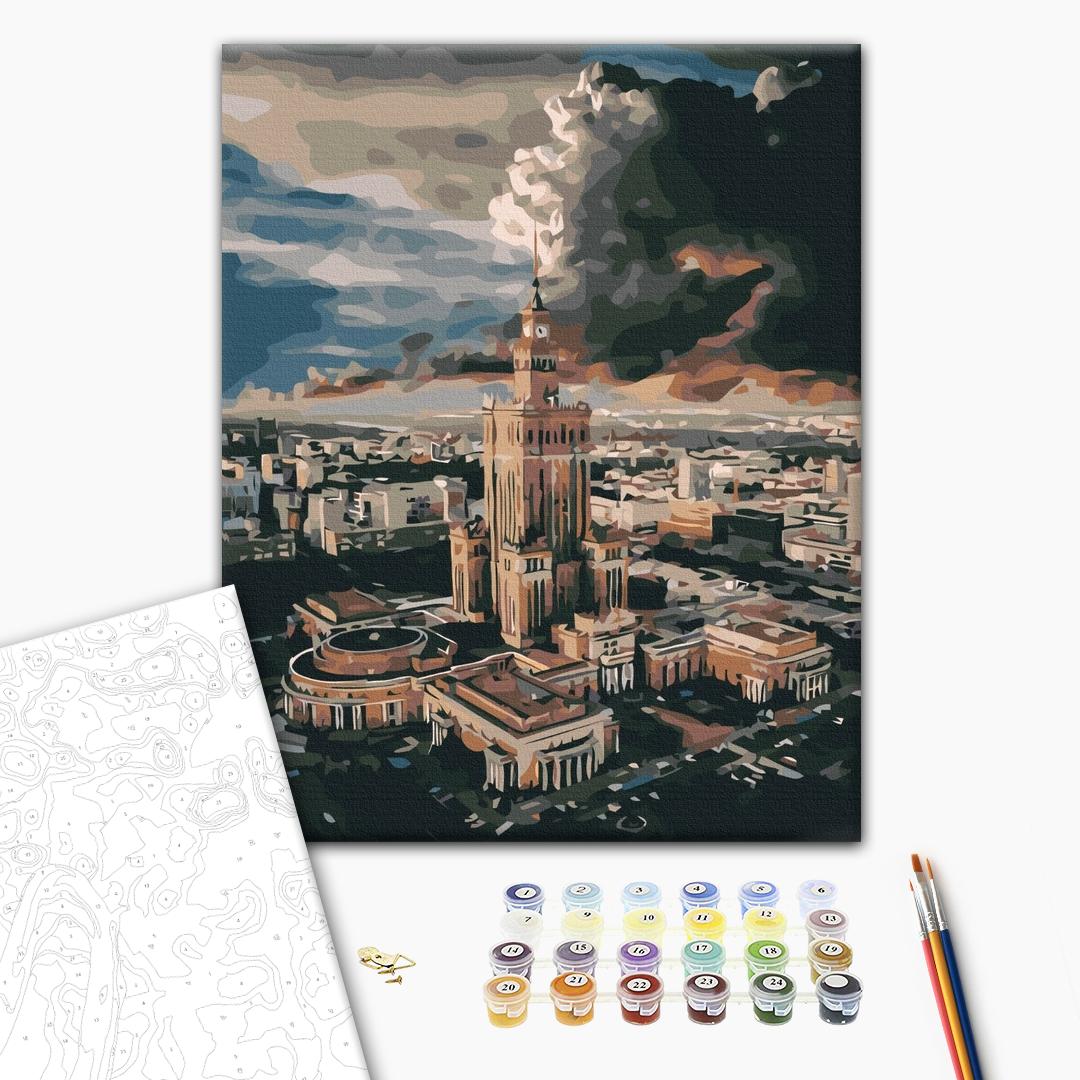 Painting by numbers Center of Warsaw (BS43560)
