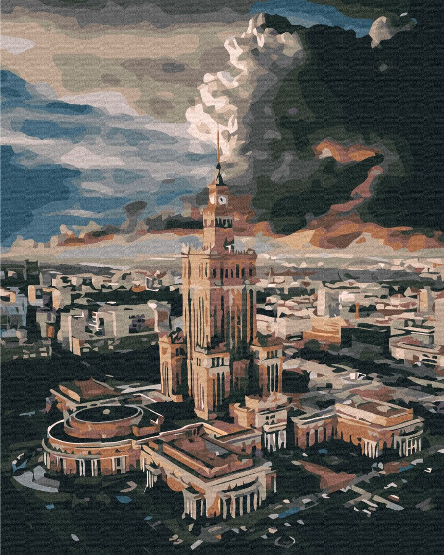 Painting by numbers Center of Warsaw (BS43560)