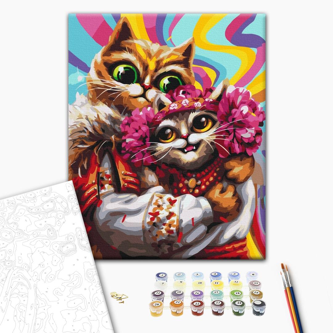 Painting by numbers February cats © Marianna Pashchuk (BS53466)