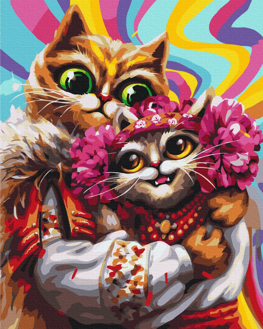 Painting by numbers February cats © Marianna Pashchuk (BS53466)