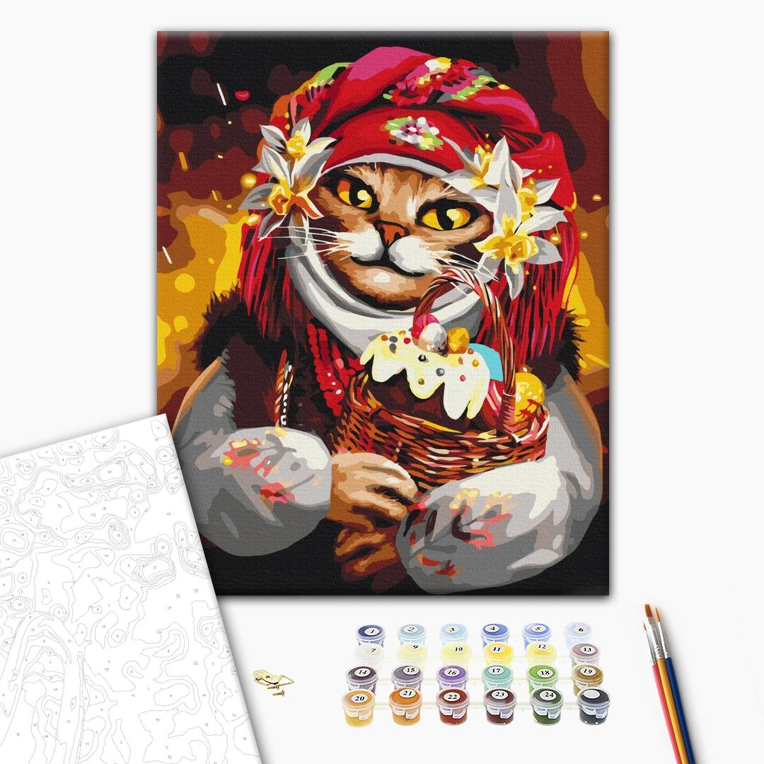 Painting by numbers Easter kitty © Marianna Pashchuk (BS53428)