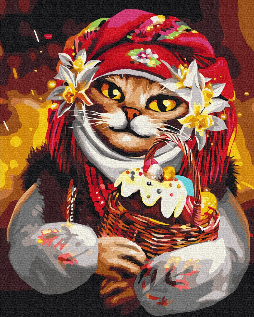 Painting by numbers Easter kitty © Marianna Pashchuk (BS53428)