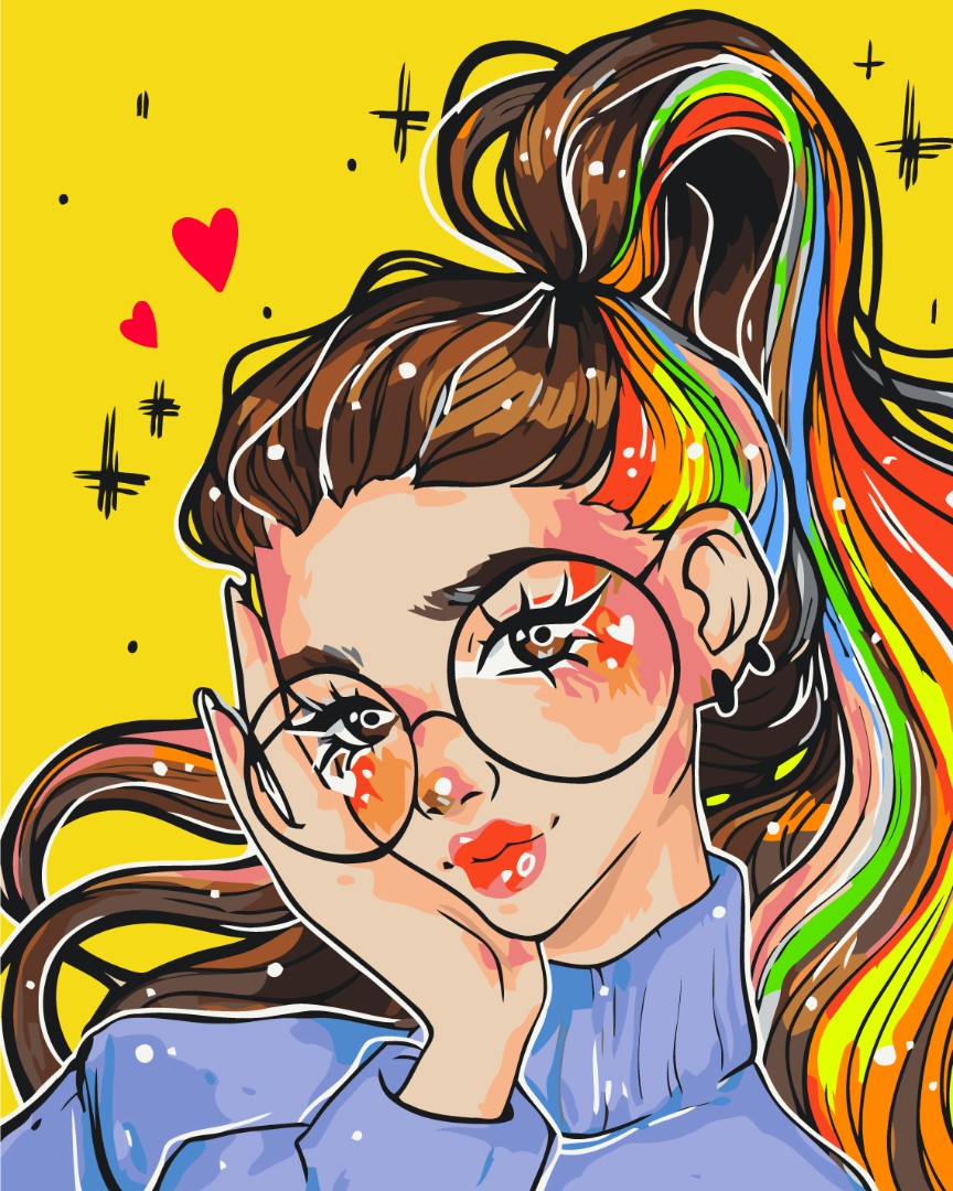 Painting by numbers Bright image @nila_art_art (BS53519)