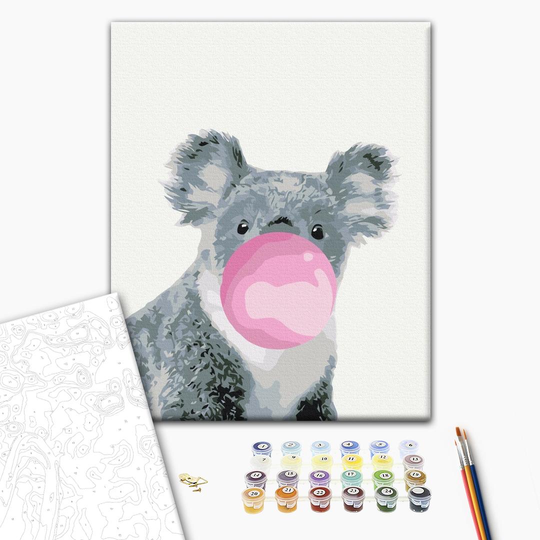 Painting by numbers Koala with bubble gum (BS5702)