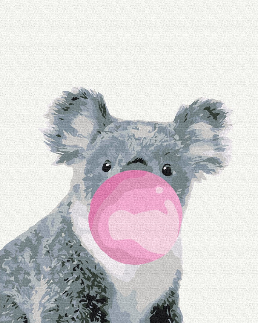 Painting by numbers Koala with bubble gum (BS5702)