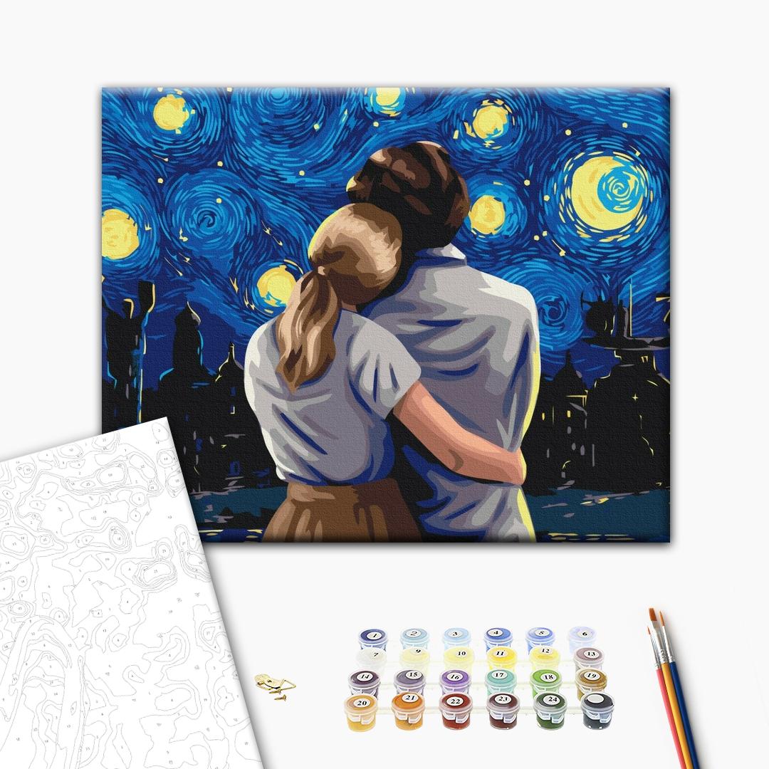 Painting by numbers Look at the Kyiv night @Polina Skurikhina (BS53492)