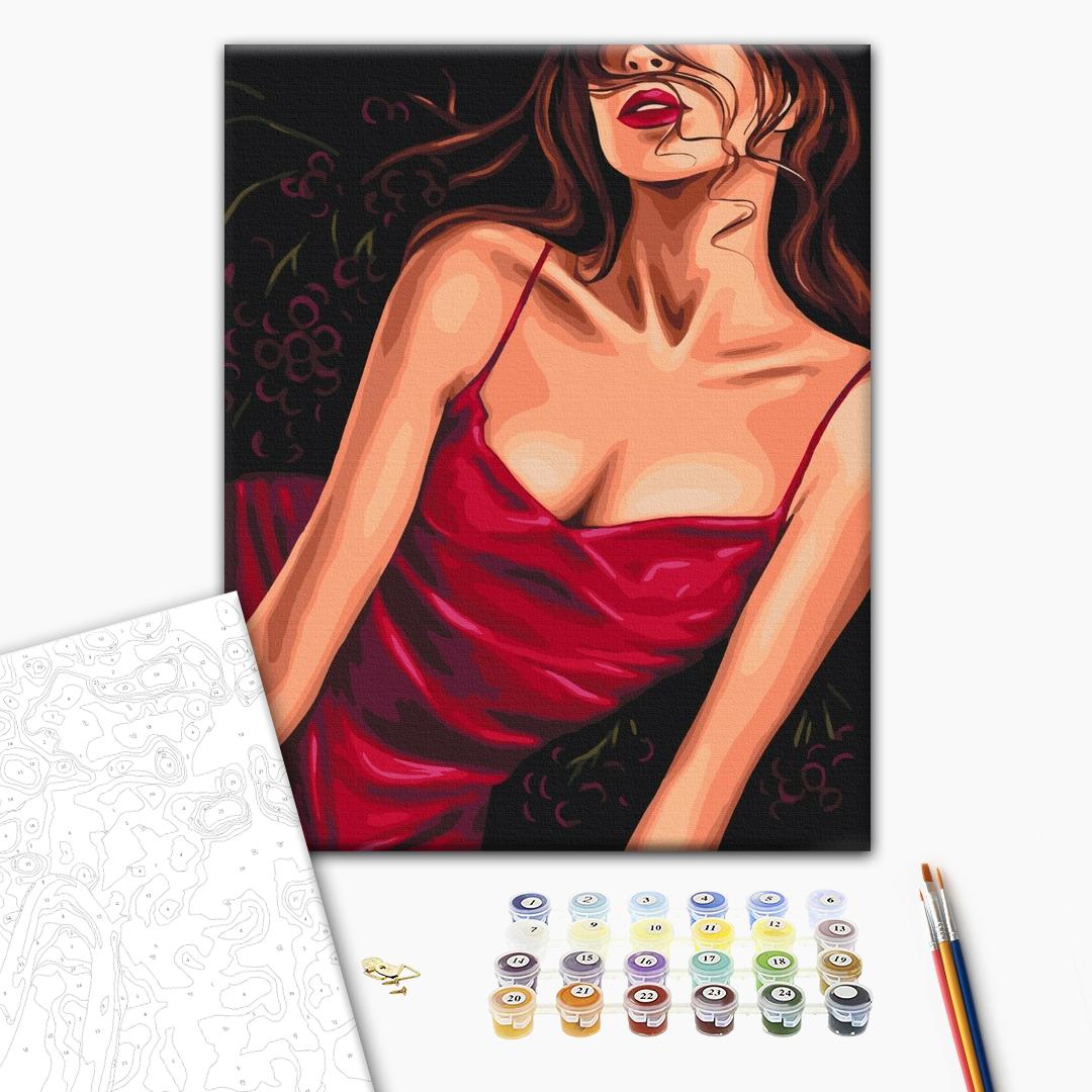 Painting by numbers Seductive red © Alla Berezovska (BS53573)