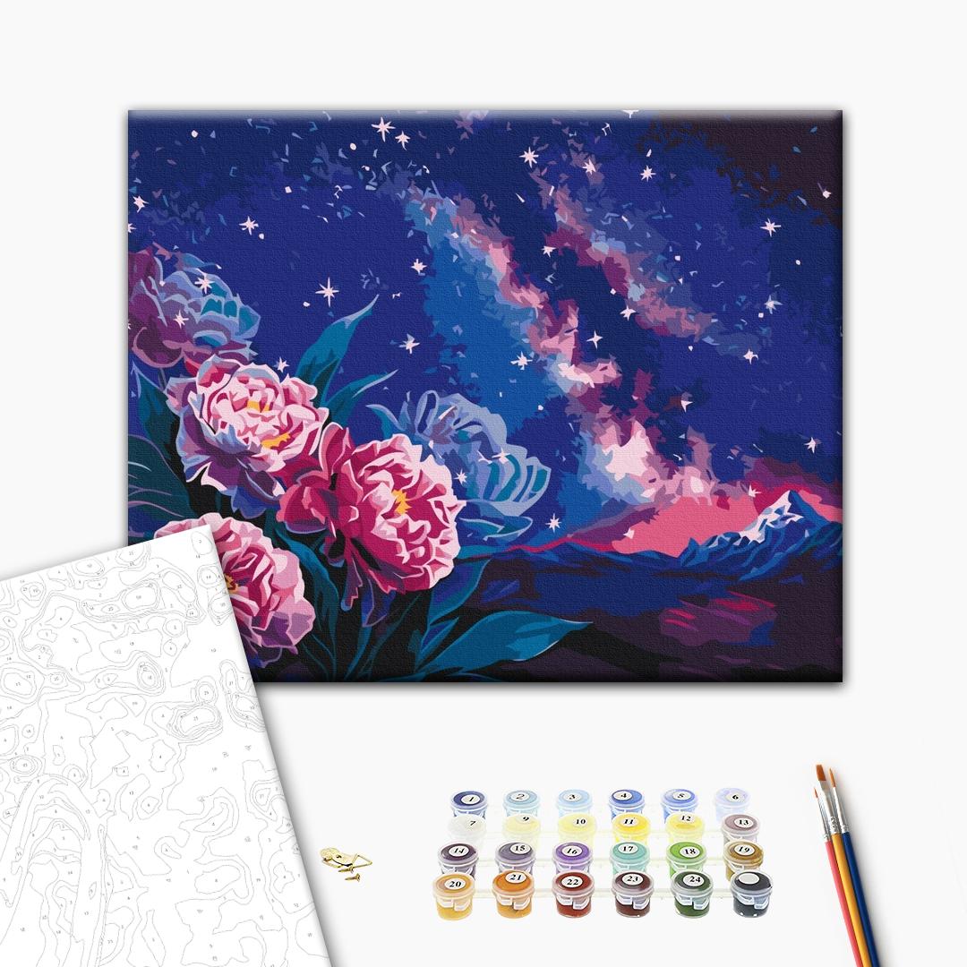 Painting by numbers Night flowers © Anna Steshenko (BS53563)