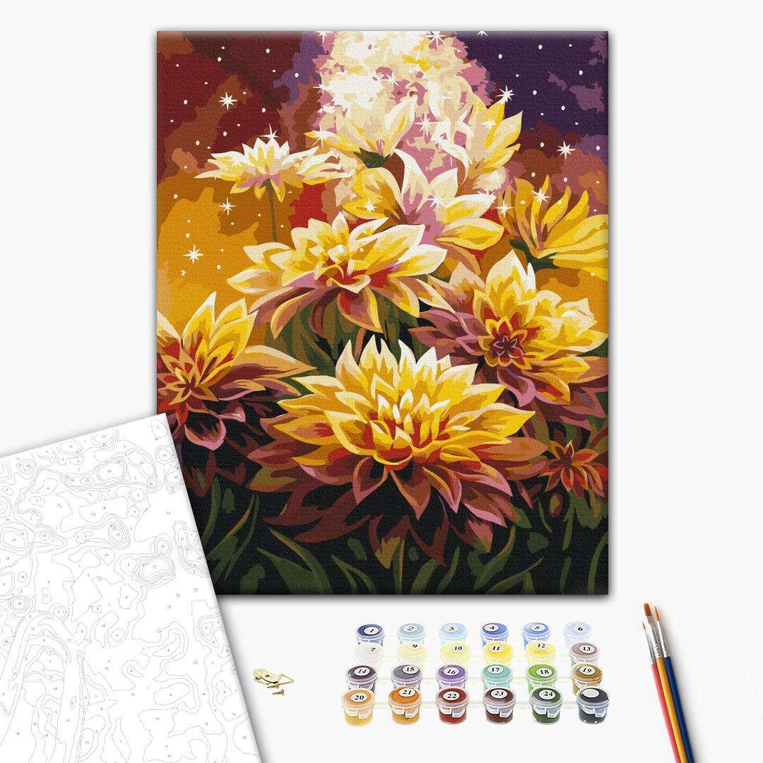 Painting by numbers Cosmic flowers © Anna Steshenko (BS53568)
