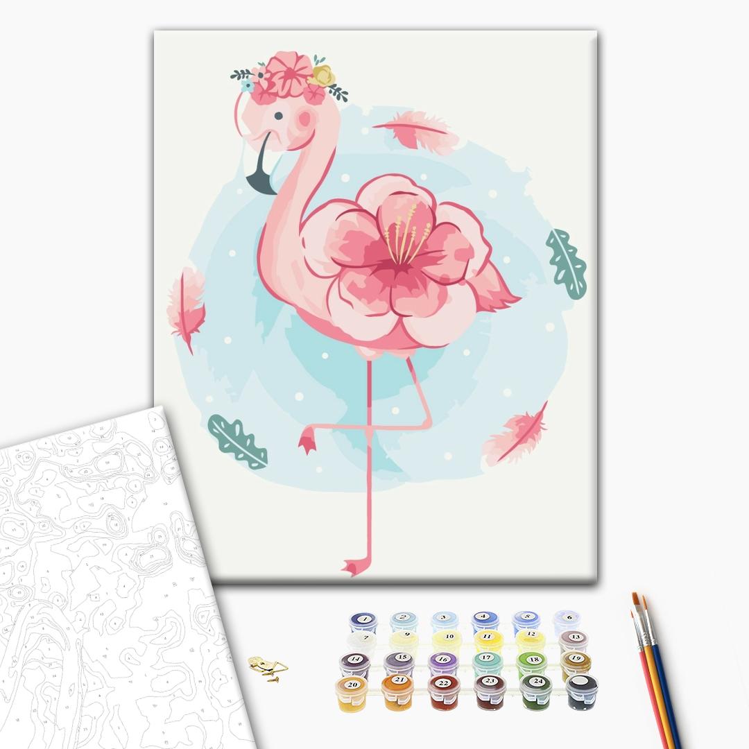 Painting by numbers Blooming flamingo (KBS0100)