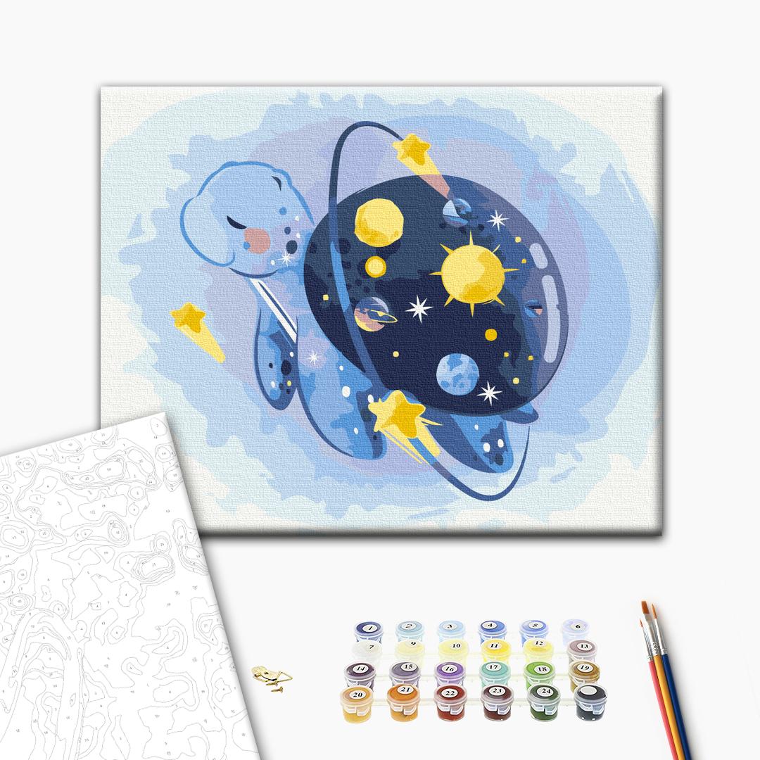Painting by numbers Space turtle (KBS0103)