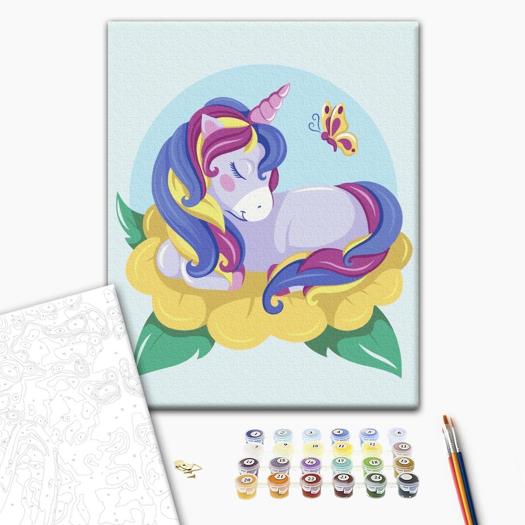 Painting by numbers Blooming unicorn (KBS0104)