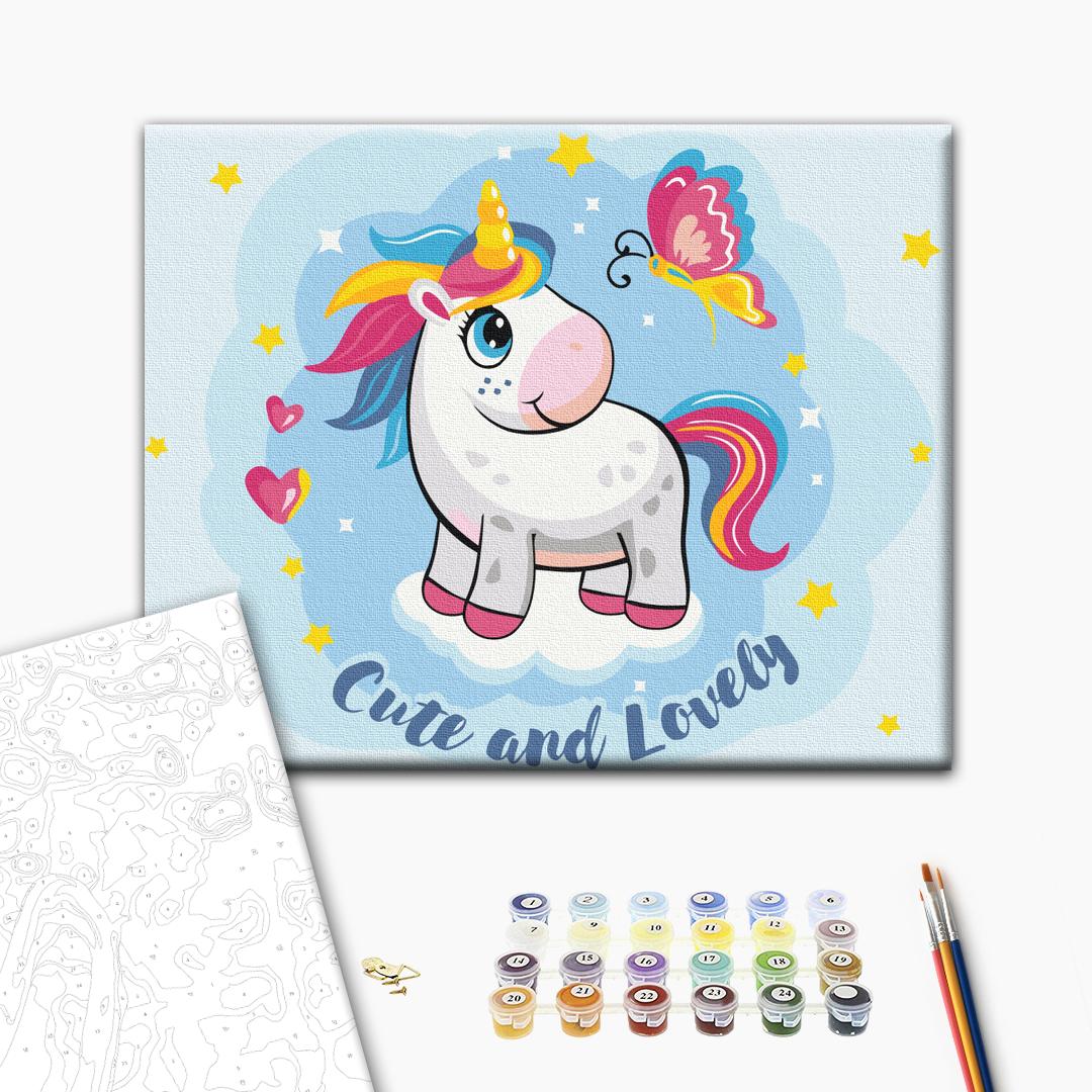 Painting by numbers Cute unicorn (KBS0111)