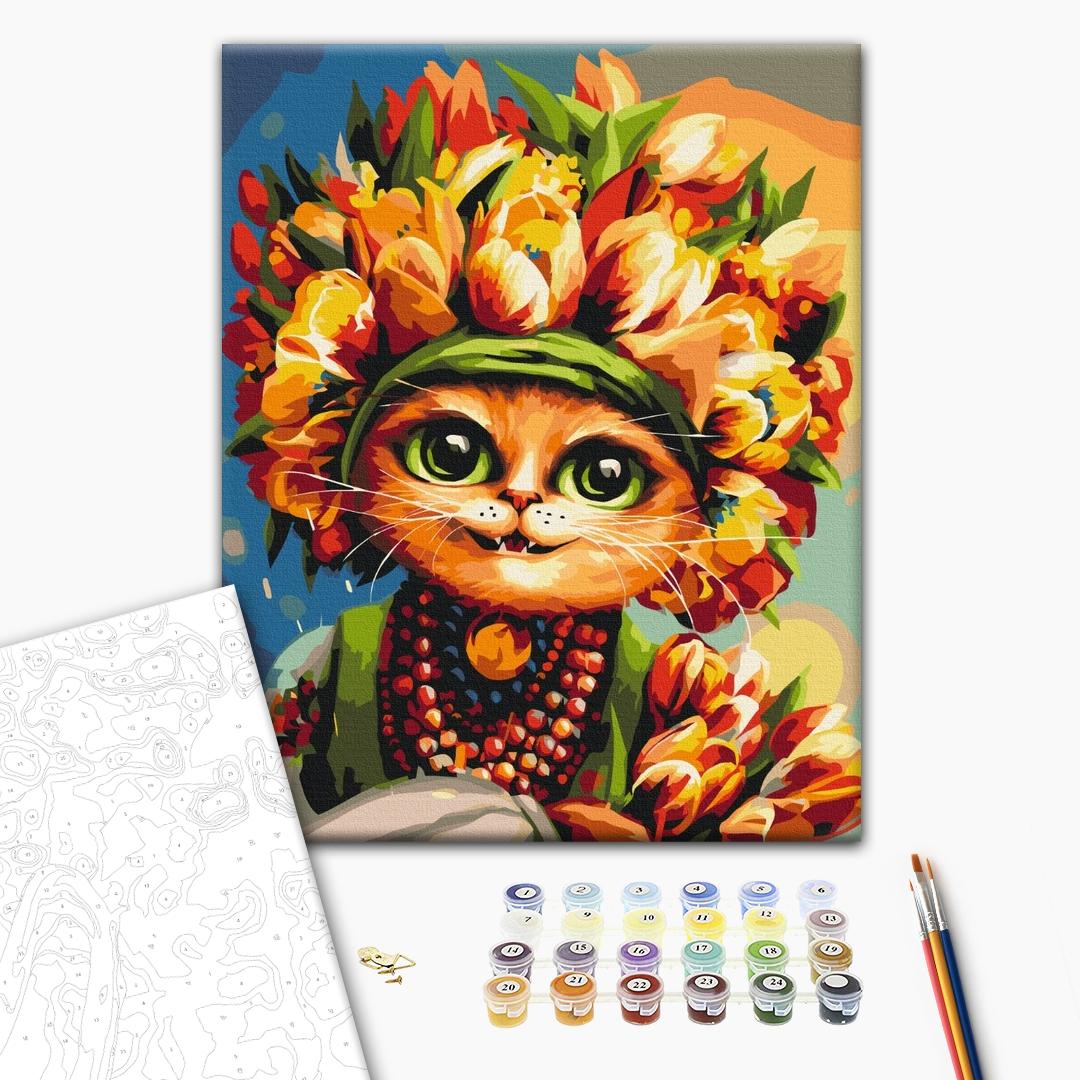 Painting by numbers Spring kitty © Marianna Pashchuk (BS53572)