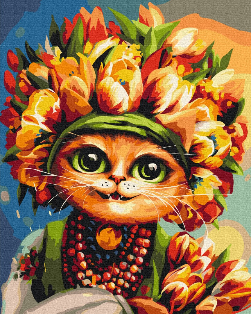 Painting by numbers Spring kitty © Marianna Pashchuk (BS53572)