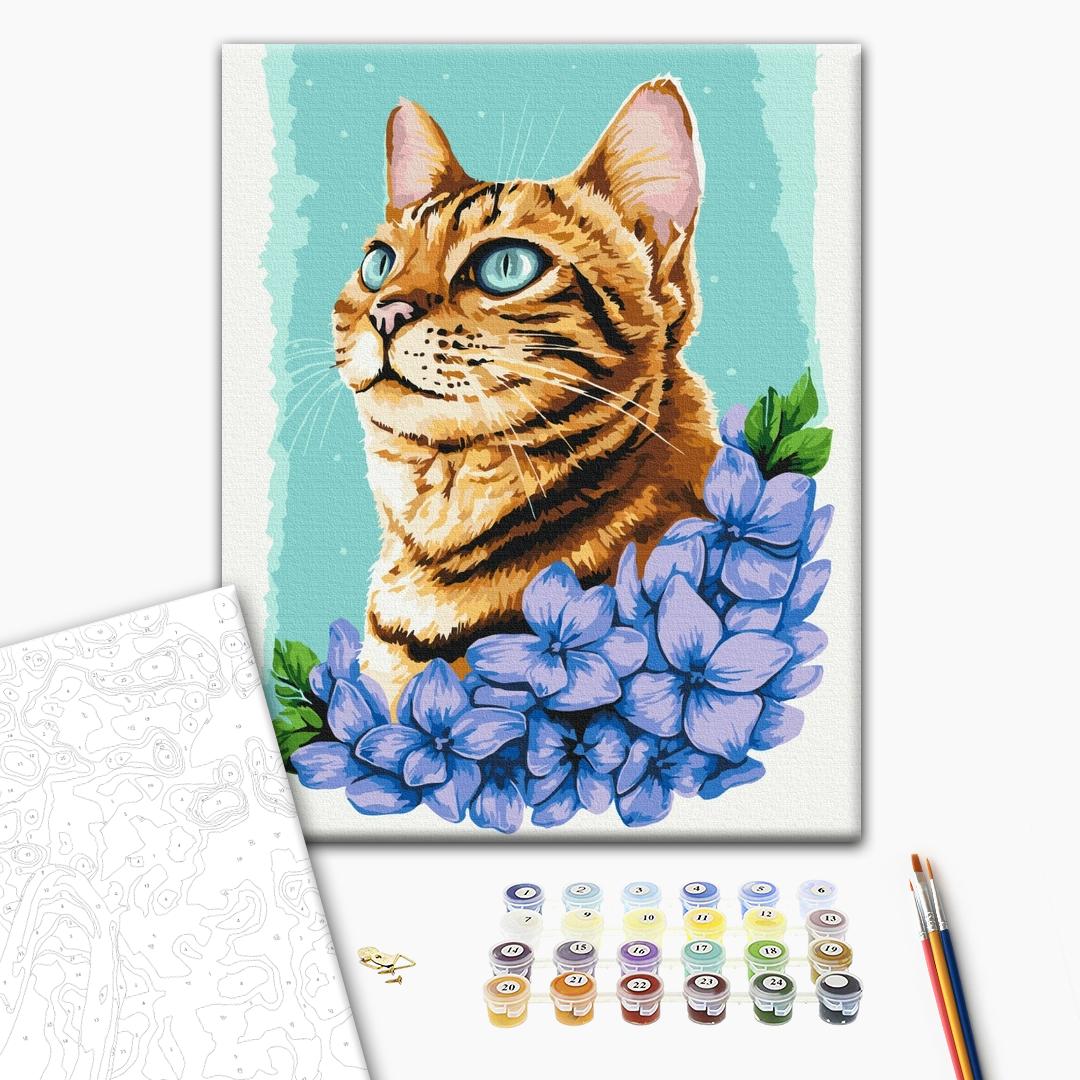 Painting by numbers Azure cat © Anna Kulyk (BS53584)