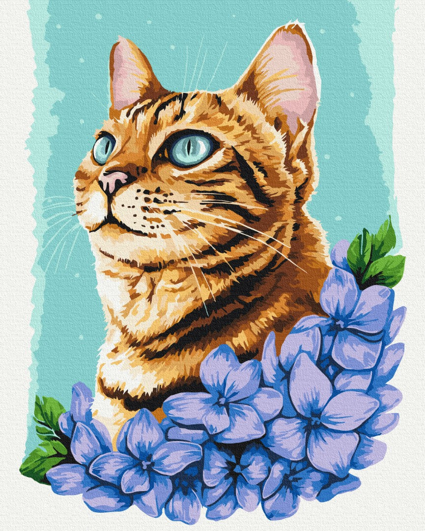 Painting by numbers Azure cat © Anna Kulyk (BS53584)