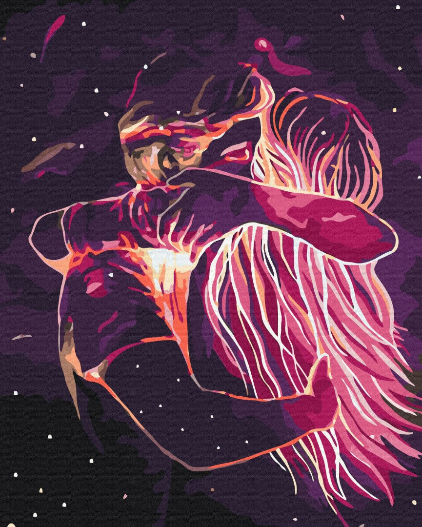 Painting by numbers Cosmic hugs © Yulia Pavlova (BS41360)