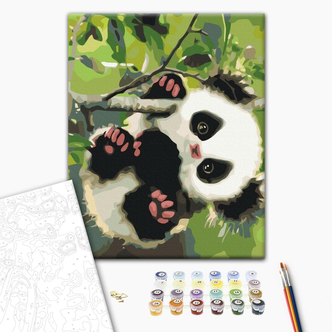Painting by numbers Playful panda (RBS51959)