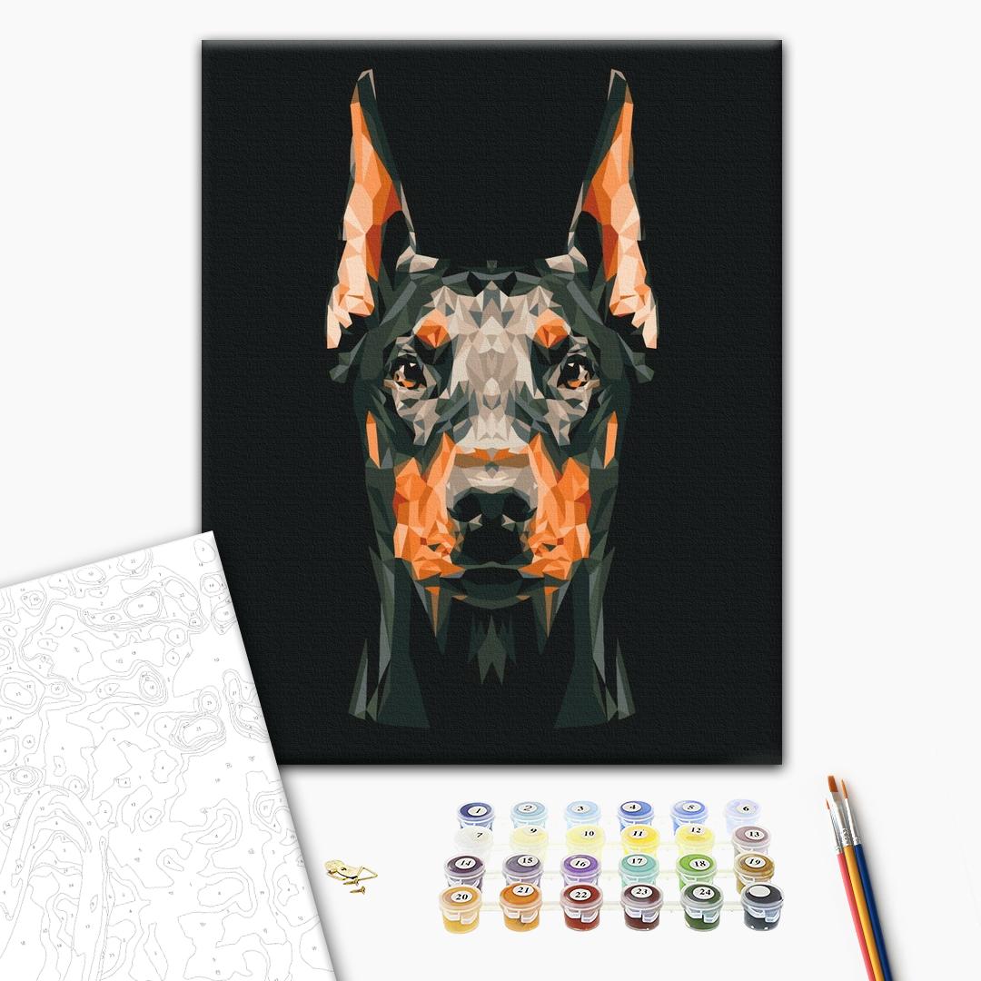 Painting by numbers Doberman (BS53693)