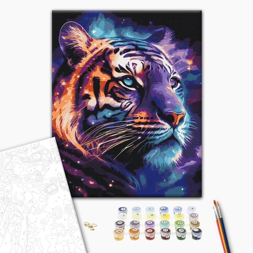 Painting by numbers Space tiger (BS53692)